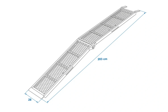 ProPlus 390094 kokkupandavad kaldteed terasest haagistele 203 cm 680 kg komplekt 2 tk