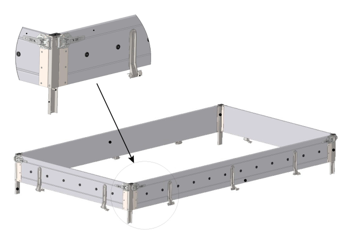 OUTLET BIS alumiiniumist H-300 küljed TEMARED TRANSPORTER 3217/2 ja HOCHLADER 320/2 haagistele