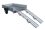 UNITRAILER ALR002 kokkupandavad alumiiniumist haagissuvilate kaldteed 221cm 680kg rihmaga, 2 tk komplekt