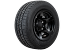 Tugevdatud ratas haagisele KENDA REHV 195/55 R10C 98/96N ALUMIINIUMVELG STARCO must 6Jx10"H2 5x112 ET:-4