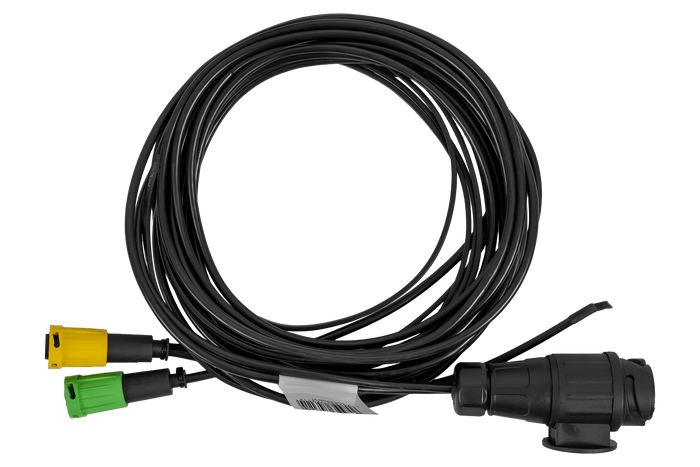 MANTES elektripaigaldis, paadihaagise juhtmestik 4,4 m, 13-kontaktiline pistik, 2x5-kontaktilised bajonettühendused