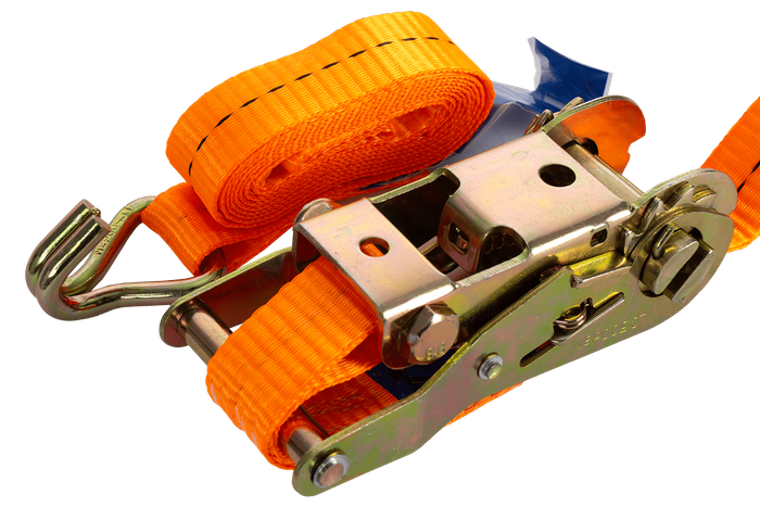 Nelja UNITRAILER 2m/25mm/1t oranži transpordirihma komplekt pingutiga